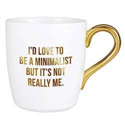 Angle - Wholesale Coffee Mug - 16oz TA Gold Mug-Minimalist