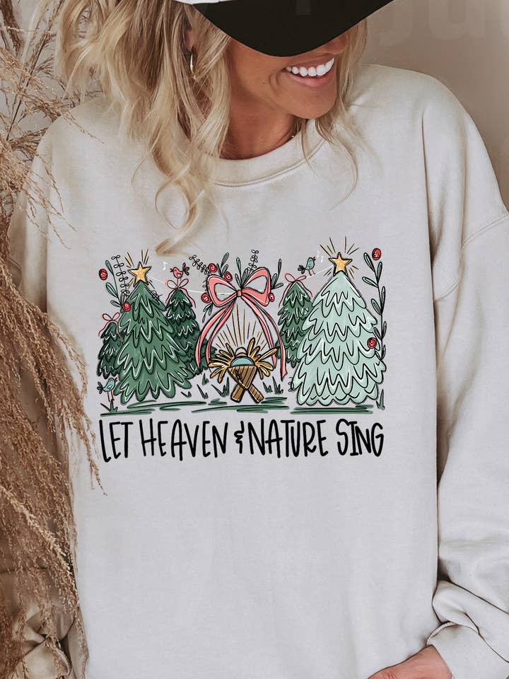 let heaven and nature sing sweater for wholesale by Spirit+Tribe