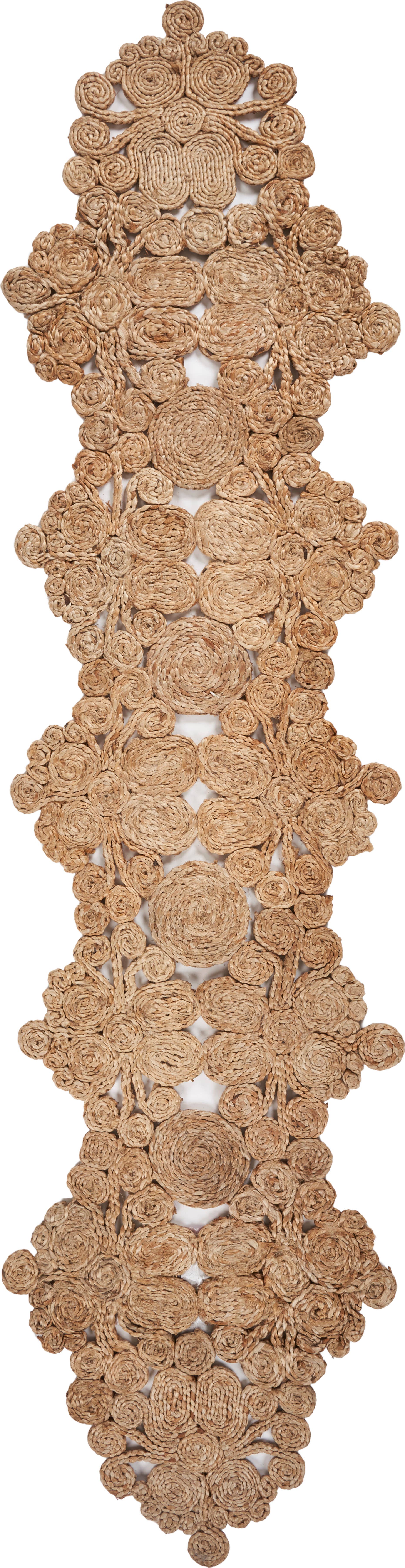 Natural Bordered Braided Jute Table Runner for wholesale on Faire1