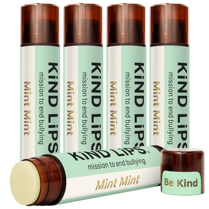 Mint Mint Lip Balm, Organic, 5 Pack Cooling Extra Minty for wholesale by Kind Lips