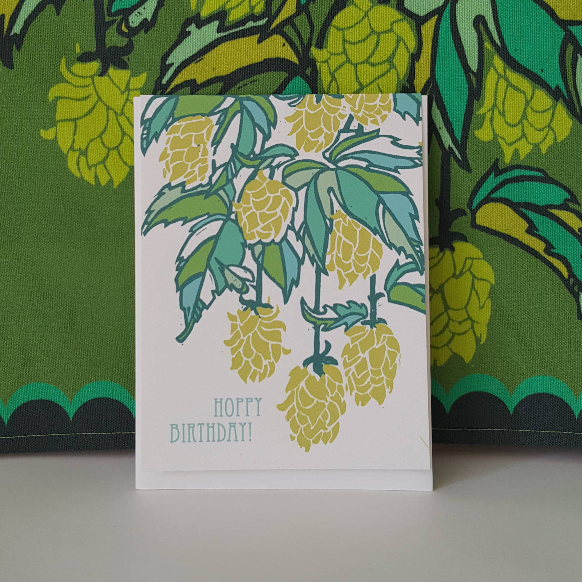 Little Green - Wholesale Birthday Card - Hoppy Birthday Beer Hops Greeting Card3