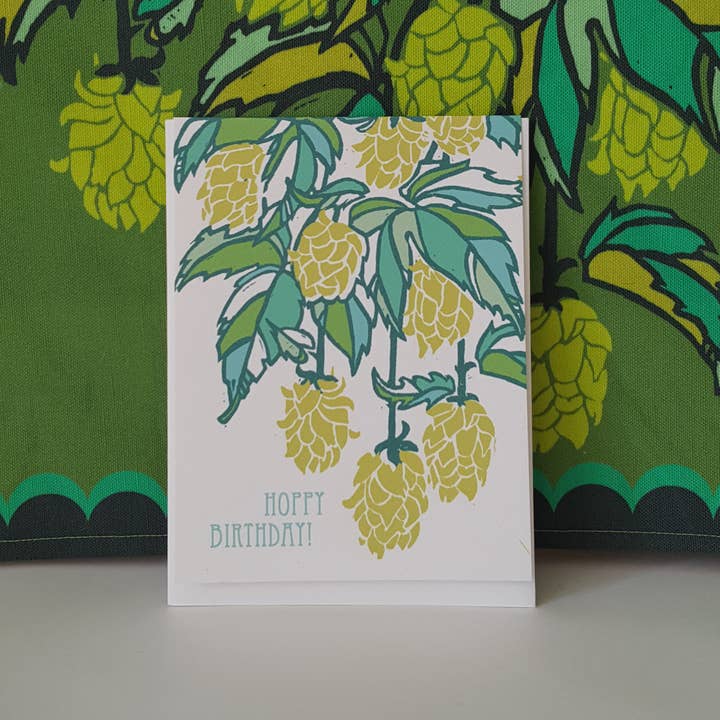 Little Green - Wholesale Birthday Card - Hoppy Birthday Beer Hops Greeting Card3