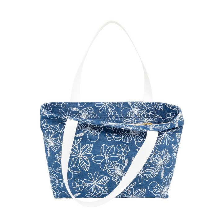 Beach Bag Tote Deluxe • Honey Girl Blooms • Denim Collection for wholesale by Jana Lam