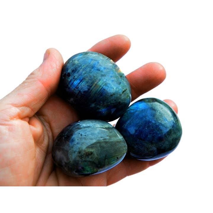 Cristallo di Labradorite Levigato XL (250g, 500g, 1000g) per la vendita all'ingrosso da parte di Kaia & Crystals