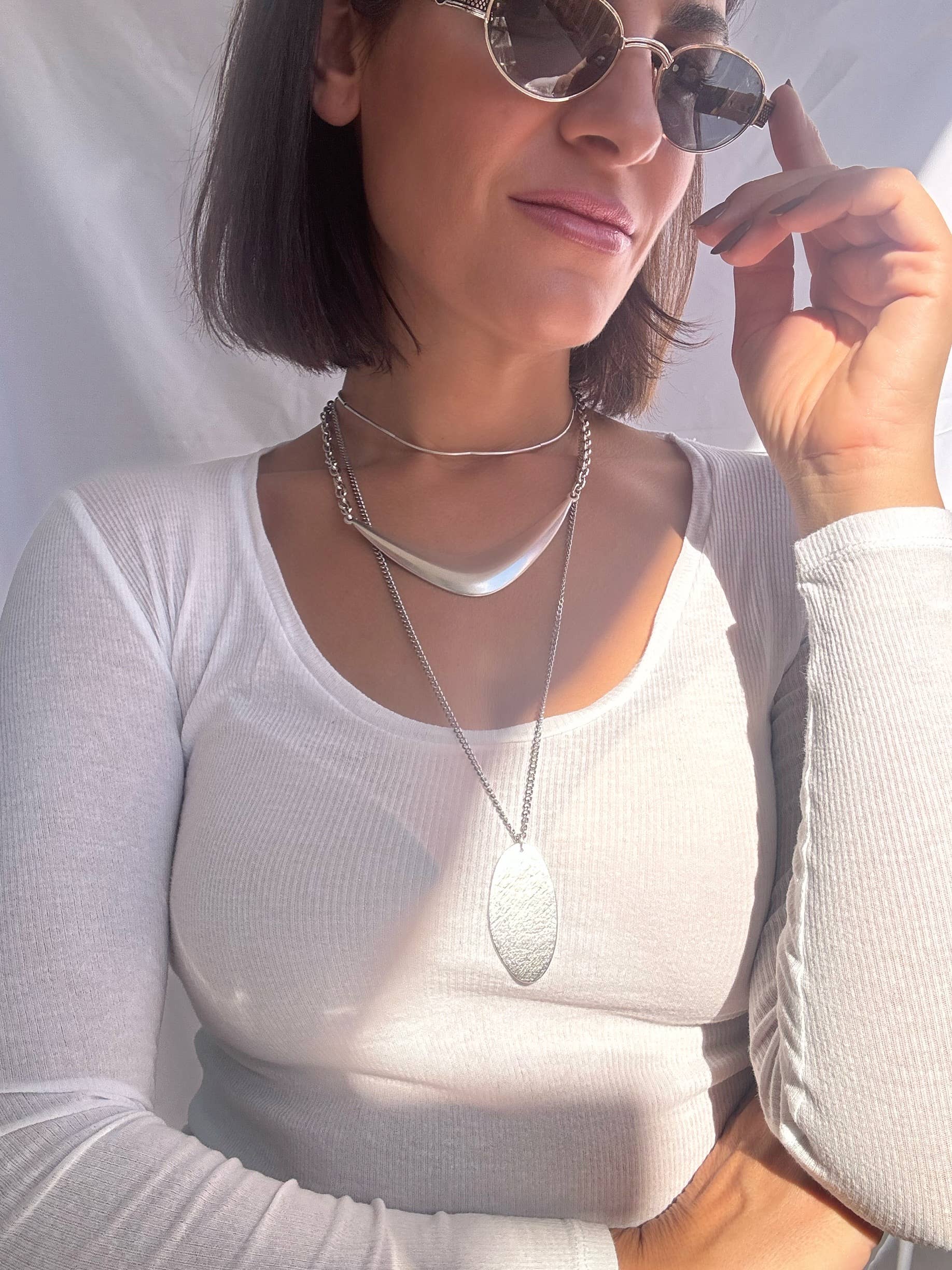 Christina Christi - Wholesale Pendant/Charm Necklace - Boho Necklaces, Silver Layering Necklaces, Silver Necklace, 6