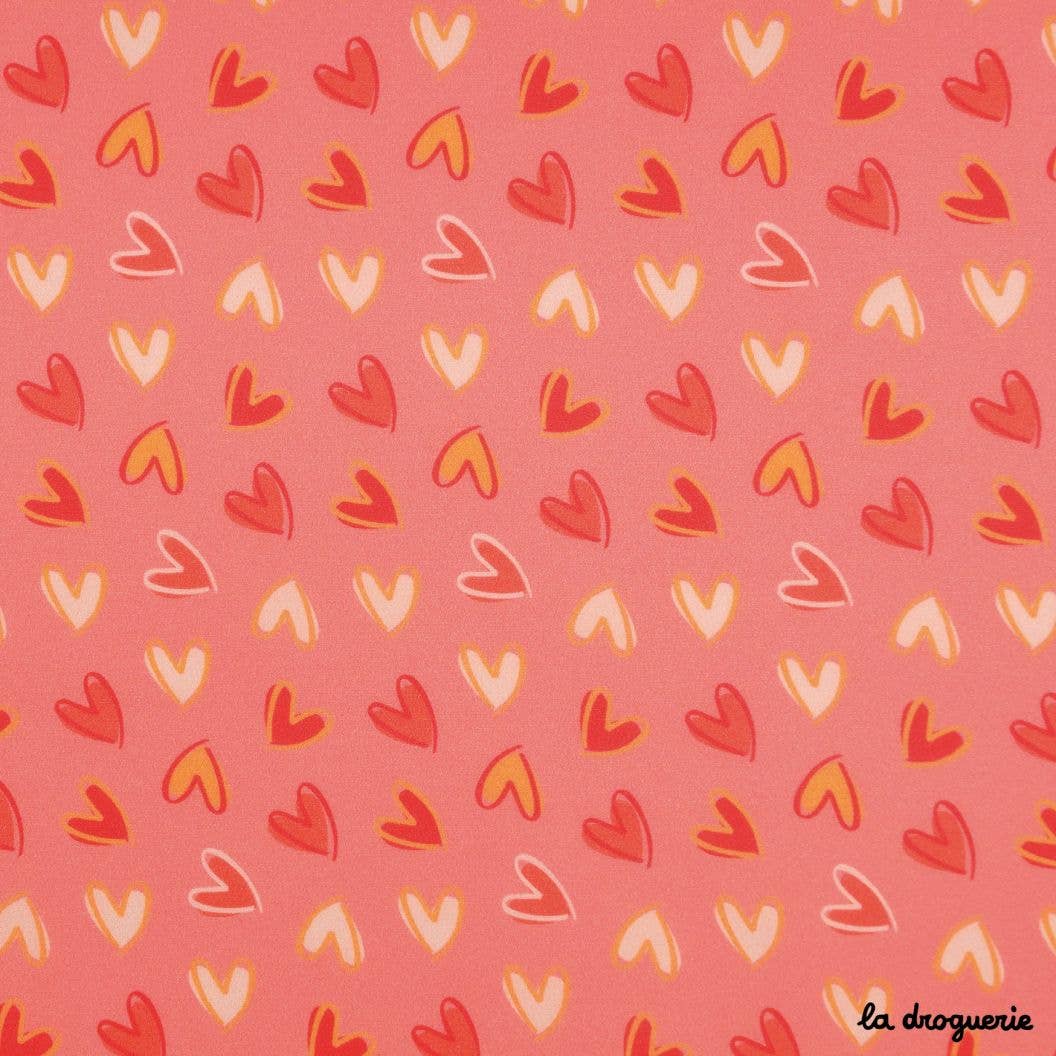 LA DROGUERIE - Wholesale Fabric - Meter fabric "Pretty Heart" Mango3