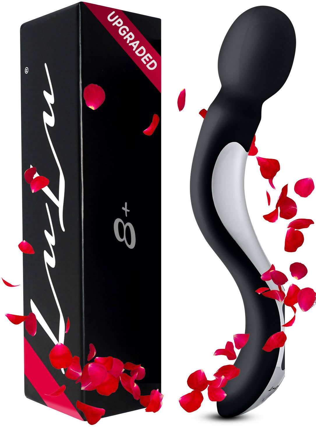 LuLu - Venta al por mayor Masajeador corporal - Masajeador de varita inalámbrico LuLu 8+ - 7 patrones de vibración y 3 velocidades1