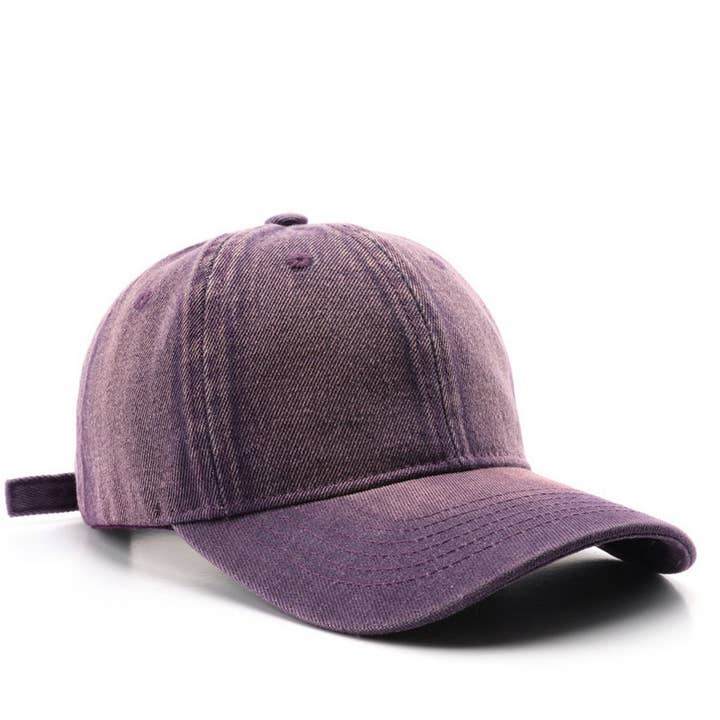 ACCITY - Wholesale Baseball Cap - Unisex - Autumn Winter Washed Denim Baseball Cap, Unisex_CWAH28248