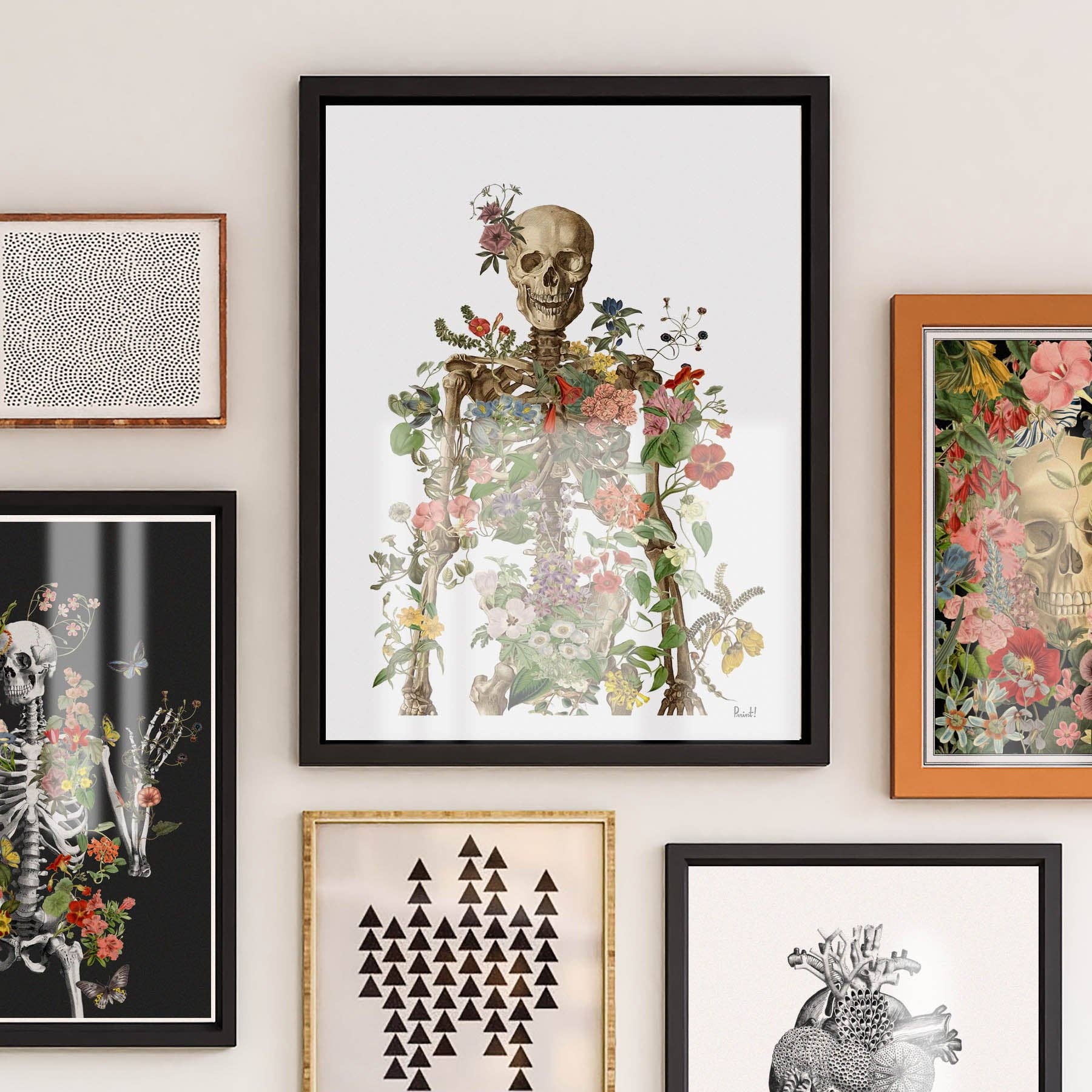 PRRINT! - Wholesale  - Human Skeleton Full of nature Print5