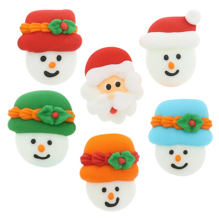 Christmas Cupcake Toppers, Edible Royal Icing Decorations, by Global Sugar Art (Santa Snowman) and other Purchase Wholesale gingerbread cookie kits. Free Returns & Net 60 Terms on Faire trending on Faire.