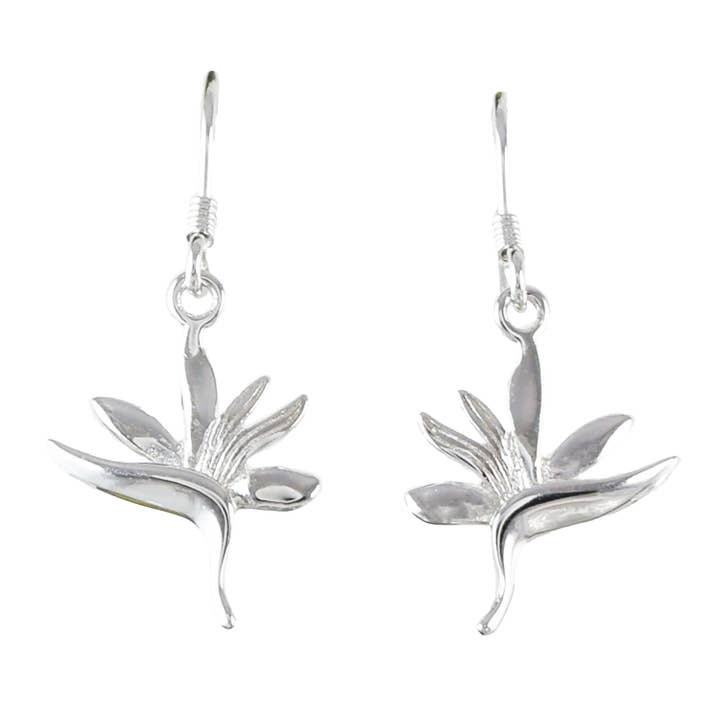 Paradise Treasures Jewelry - Wholesale Dangle Earrings - Hawaiian Bird of Paradise Earrings, Sterling Silver Bird of Paradise Dangle Earrings, Christmas Anniversary Birthday Mom Gift2