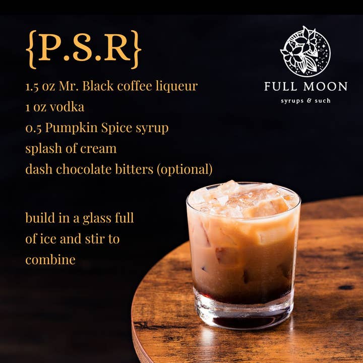 Full Moon - Wholesale Cocktail mix/syrup - Pumpkin Spice Simple Syrup2