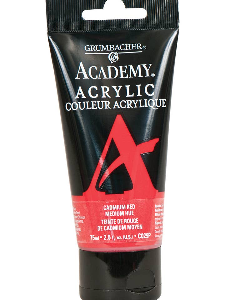 Grumbacher® Academy® Acrylic Red Color Family for wholesale by Chartpak, Inc.