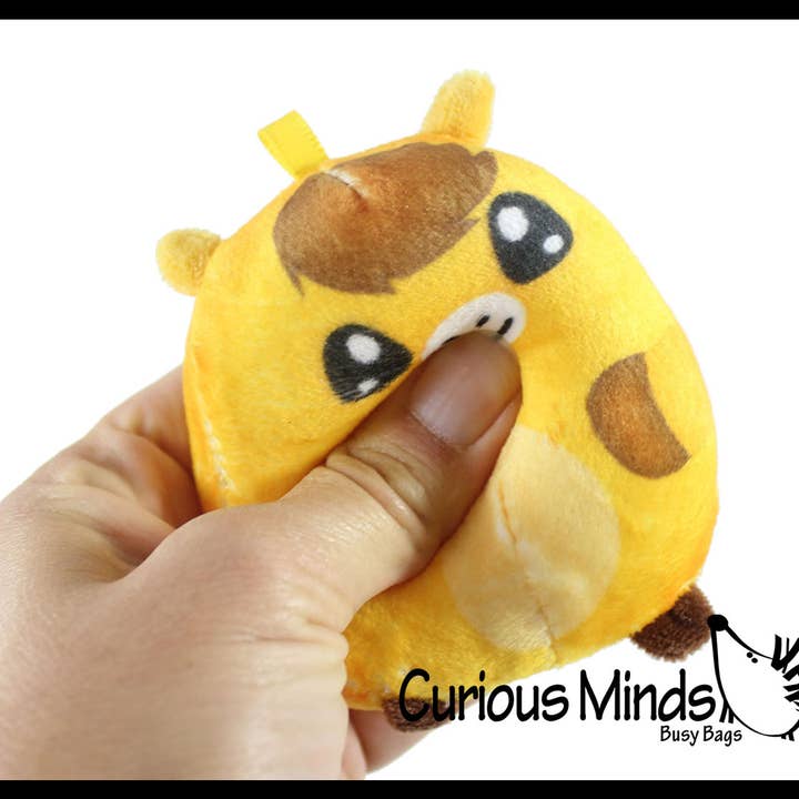 Curious Minds Toys - Wholesale Squishy Toy - Kids & Baby - 1 Plush Farm Animal Sugar Ball - Thick Glue/Gel Stretch Ball4