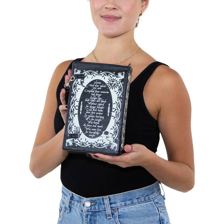 COMECO INC - Wholesale Crossbody bag – Women's - Glow in the Dark Book of Spells Clutch Bag7