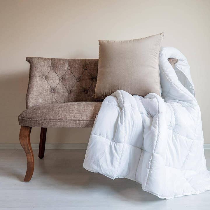 Light Beige "Cushion Quilt" Pillow + Comforter 2-in-1 for wholesale by Cushion Quilts