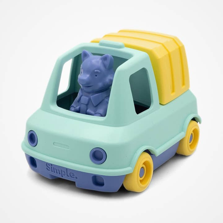 De Vuilniswagen - Turkoois voor wholesale door Le Jouet Simple