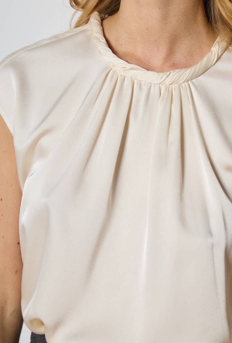 LULUMARY - Wholesale Blouse - Women's - Satin top H161A7