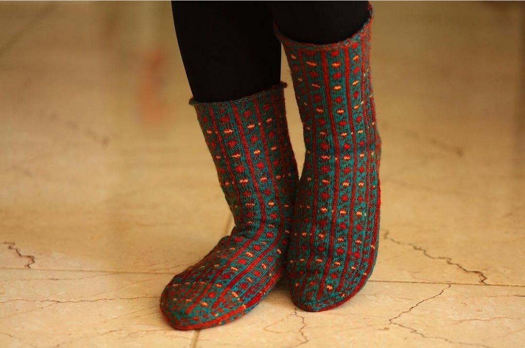 SONNATI - Wholesale Sock Slippers - Unisex - Unisex Wool House Sock Slipper - Brand Name: Zoe (SK 84)2