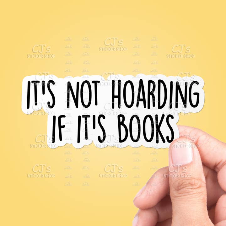 Não é açambarcar se é livros autocolante vinil decalque por atacado de CJ's Sticker Shop