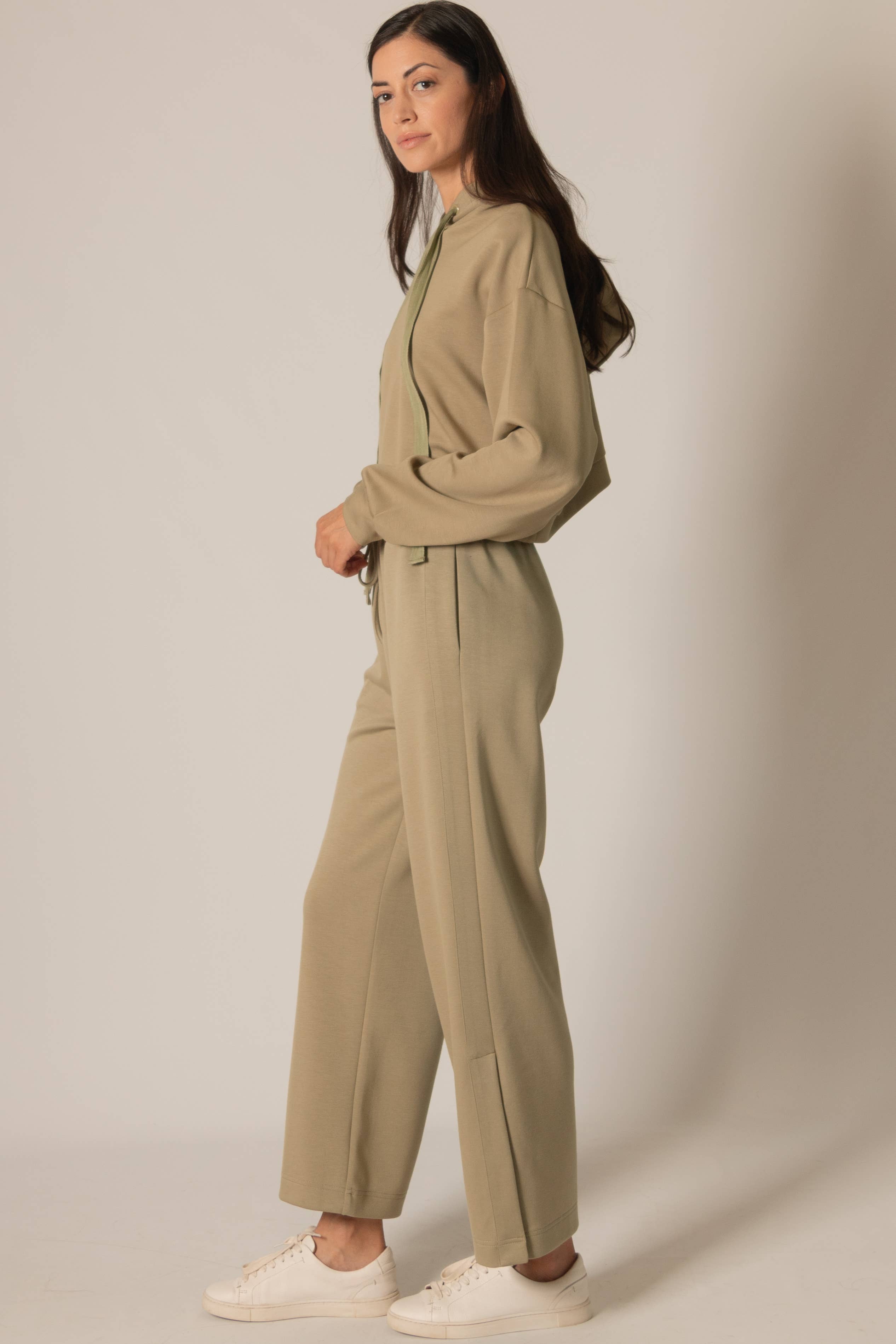 P. CILL - Wholesale Hoodie - Women's - P. CILL Butter Modal Cropped Hoodie Top18