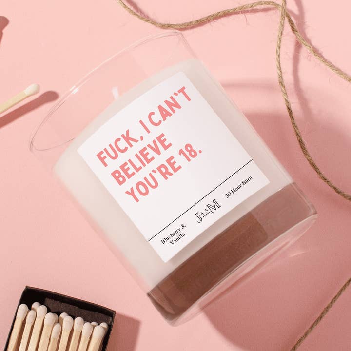 Vela de Presente de 18º Aniversário Para Ela Presente Engraçado de 18º Aniversário por atacado de JaaM