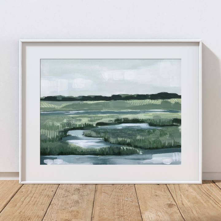 "At The Marsh" | Print on Canvas for wholesale by E. Anderson Art