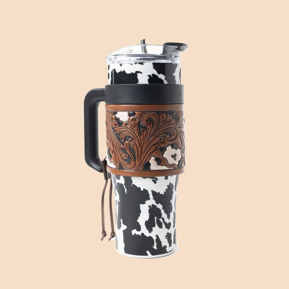MYRA - EU - Wholesale Insulated Mug/Tumbler - Myra Bag Wide Wyoming Tumbler Black - White0