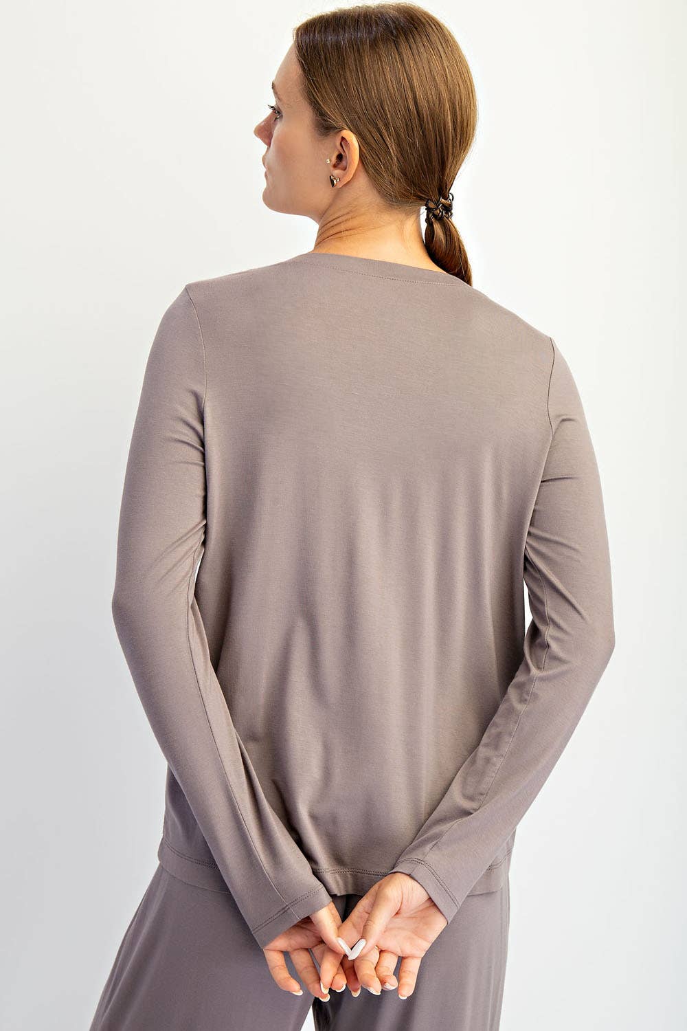 Rae Mode - Wholesale Lounge Top - Women's - VISCOSE MODAL LONG SLEEVE TOP15