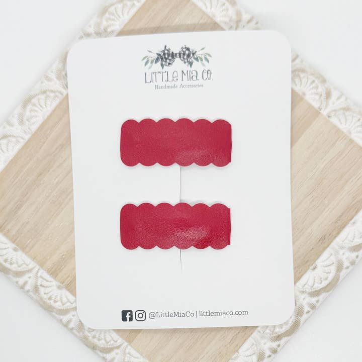 Red 2” Snap Duo for wholesale by Little Mia Co.