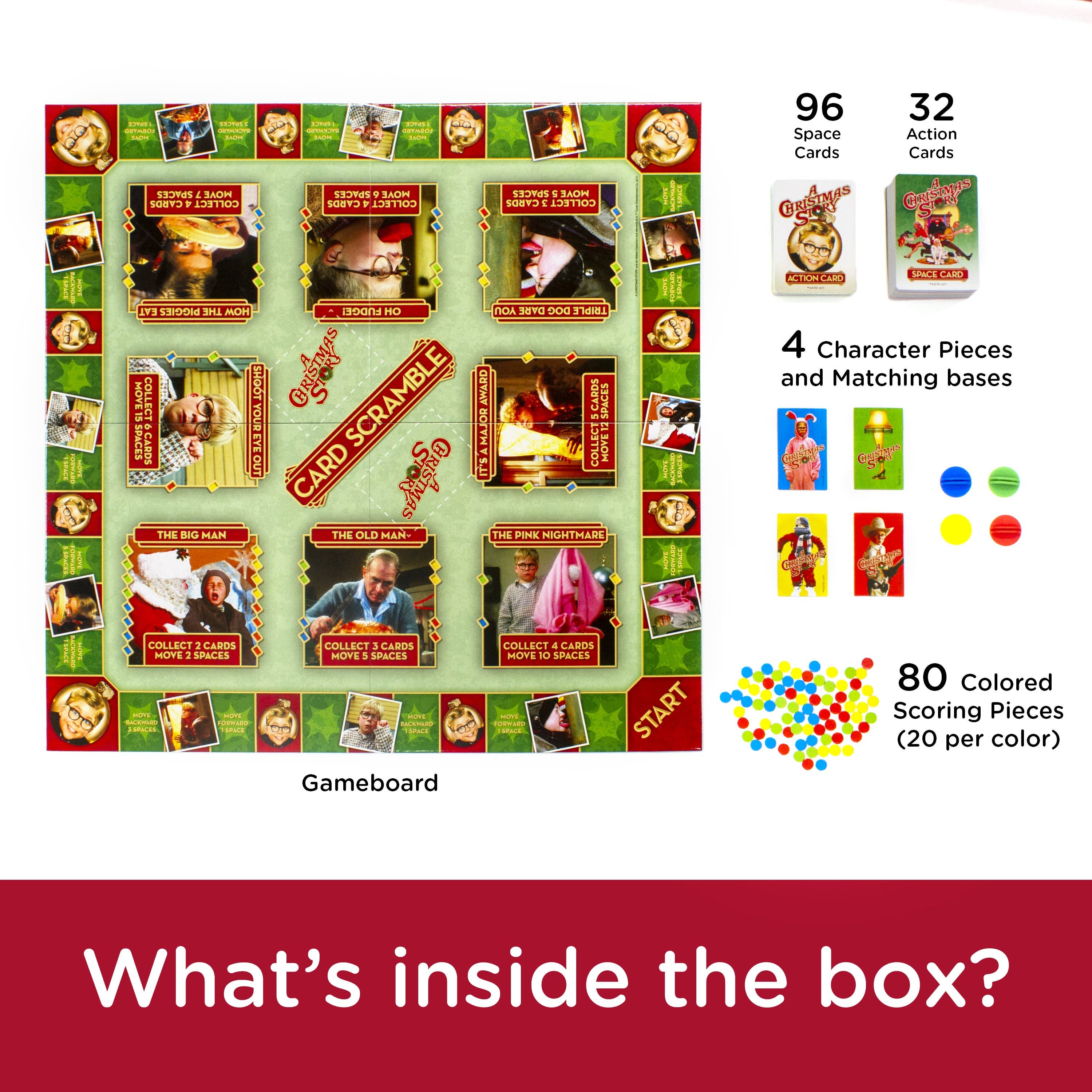 AQUARIUS, GAMAGO, ICUP, & ROCK SAWS by NMR Brands - Wholesale Board Game - A Christmas Story Card Scramble Board Game2