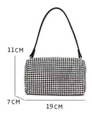 Ole - Wholesale Shoulder Bag - Women's - Rectangle Rhinestone Bag HB227617