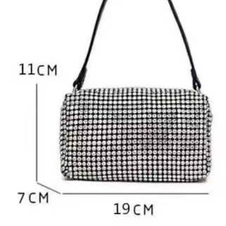 Ole - Wholesale Shoulder Bag - Women's - Rectangle Rhinestone Bag HB227617