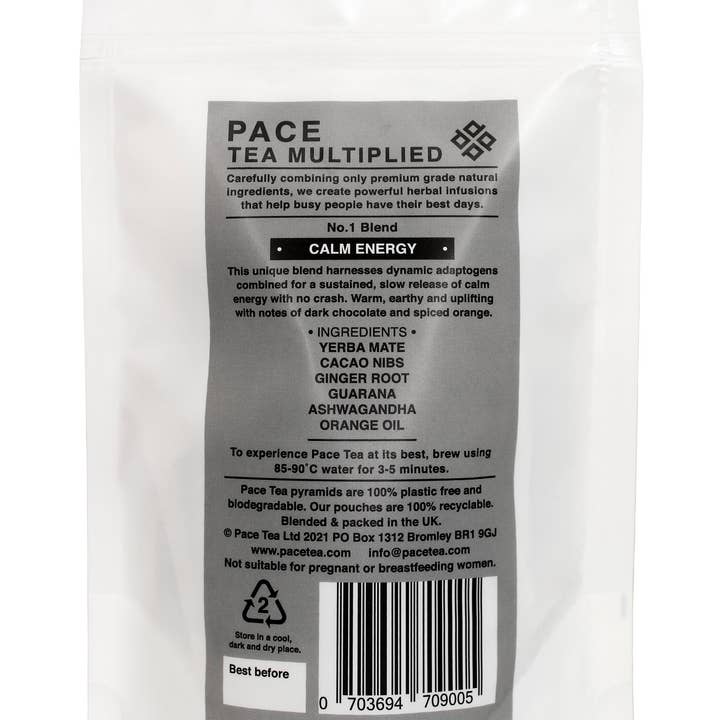 Pace Tea - Wholesale Health/Detox Tea - No.1 Blend - Calm Energy4