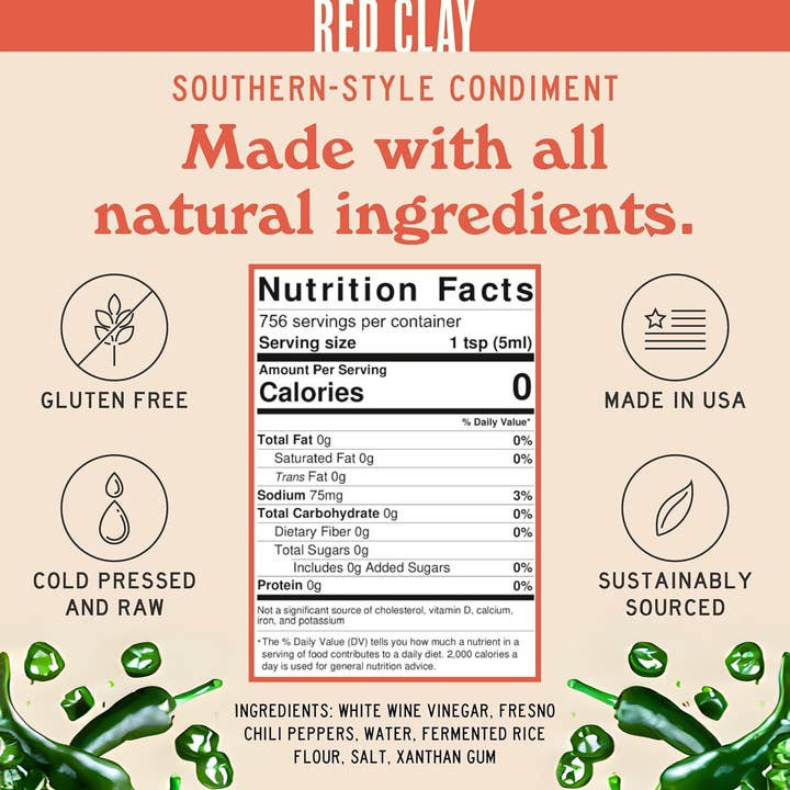 Red Clay Hot Sauce - Wholesale Hot Sauce - Green "Verde" Southern Hot Sauce & Marinade - Made in USA2