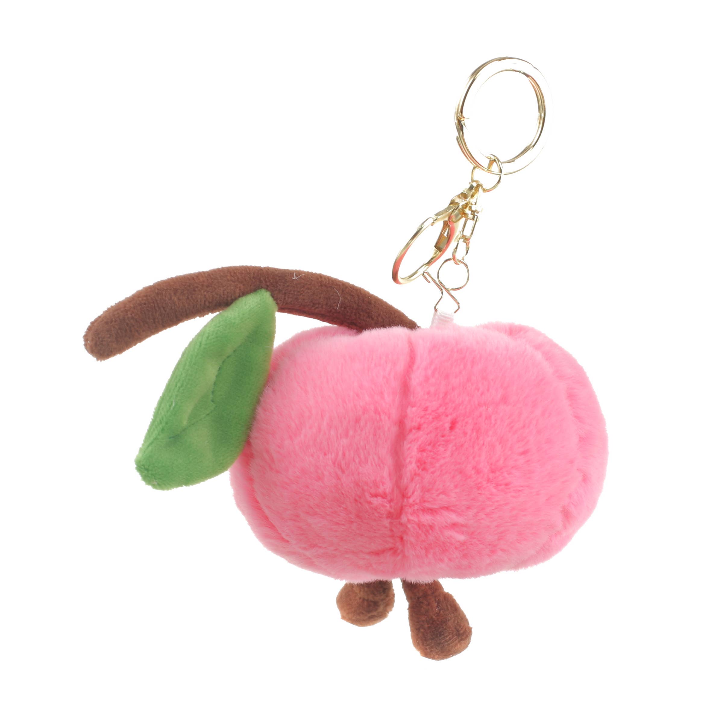 Bessie London - Wholesale Keychain - Women's - PLUSH PEACH BAG CHARM3