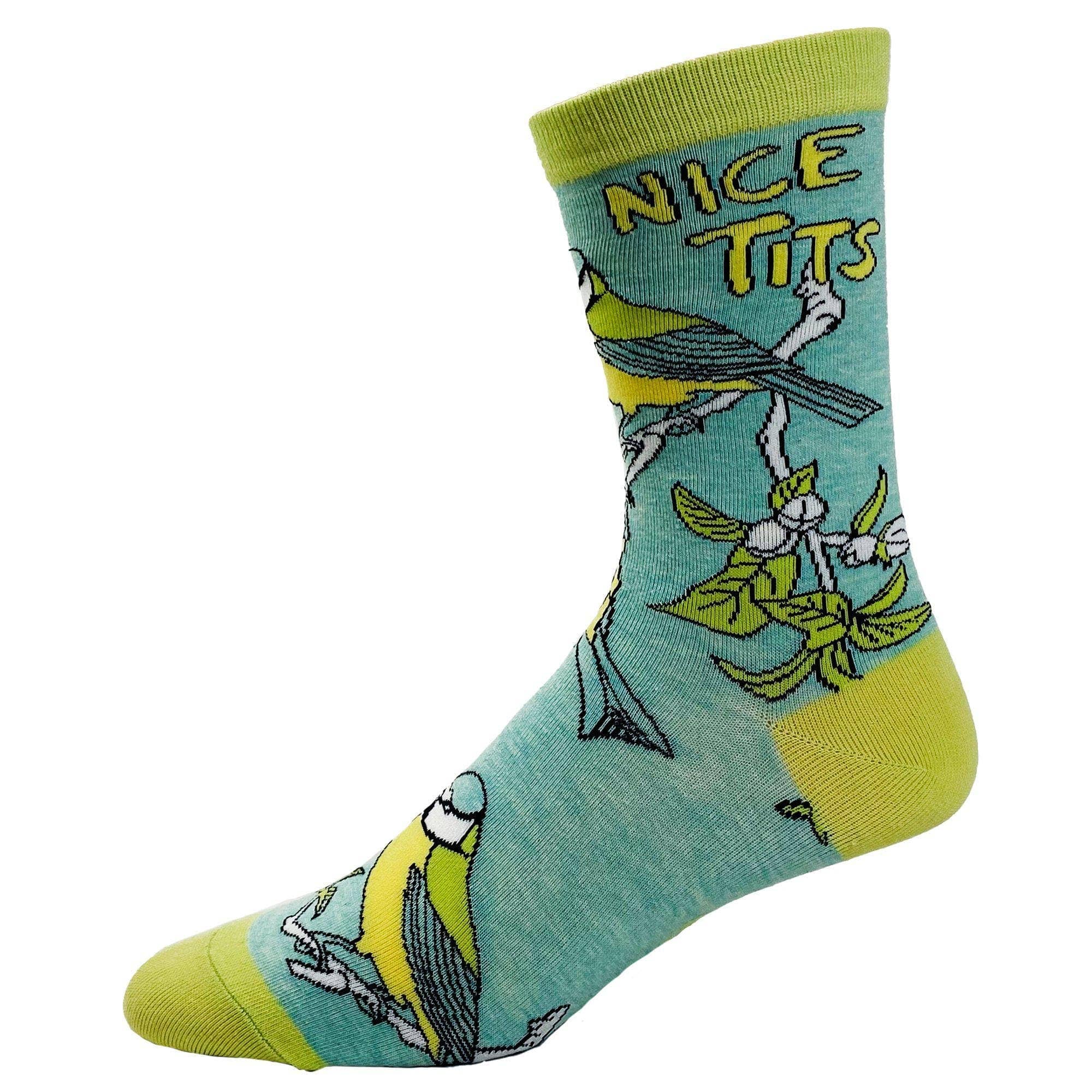 Multi Men's Nice Tits Socks Funny Bird Lovers Sock Animal Graphic for wholesale on Faire2