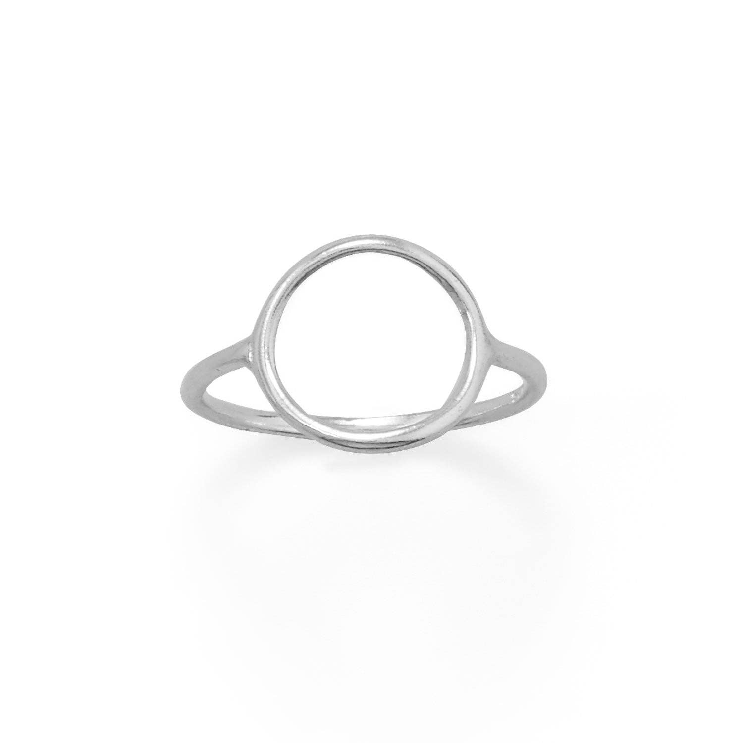 Silver Stars Collection - Wholesale Band/gestapelde ring - Kostbare ring met open cirkel