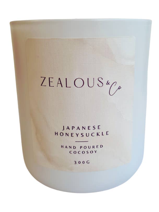 Bougie Chèvrefeuille japonais pour la vente par Zealous & Co