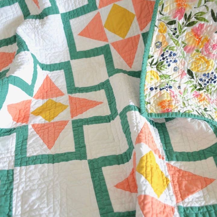 Sewn - Wholesale Craft Sewing Kit - Italian Tiles Quilt PAPER Pattern10