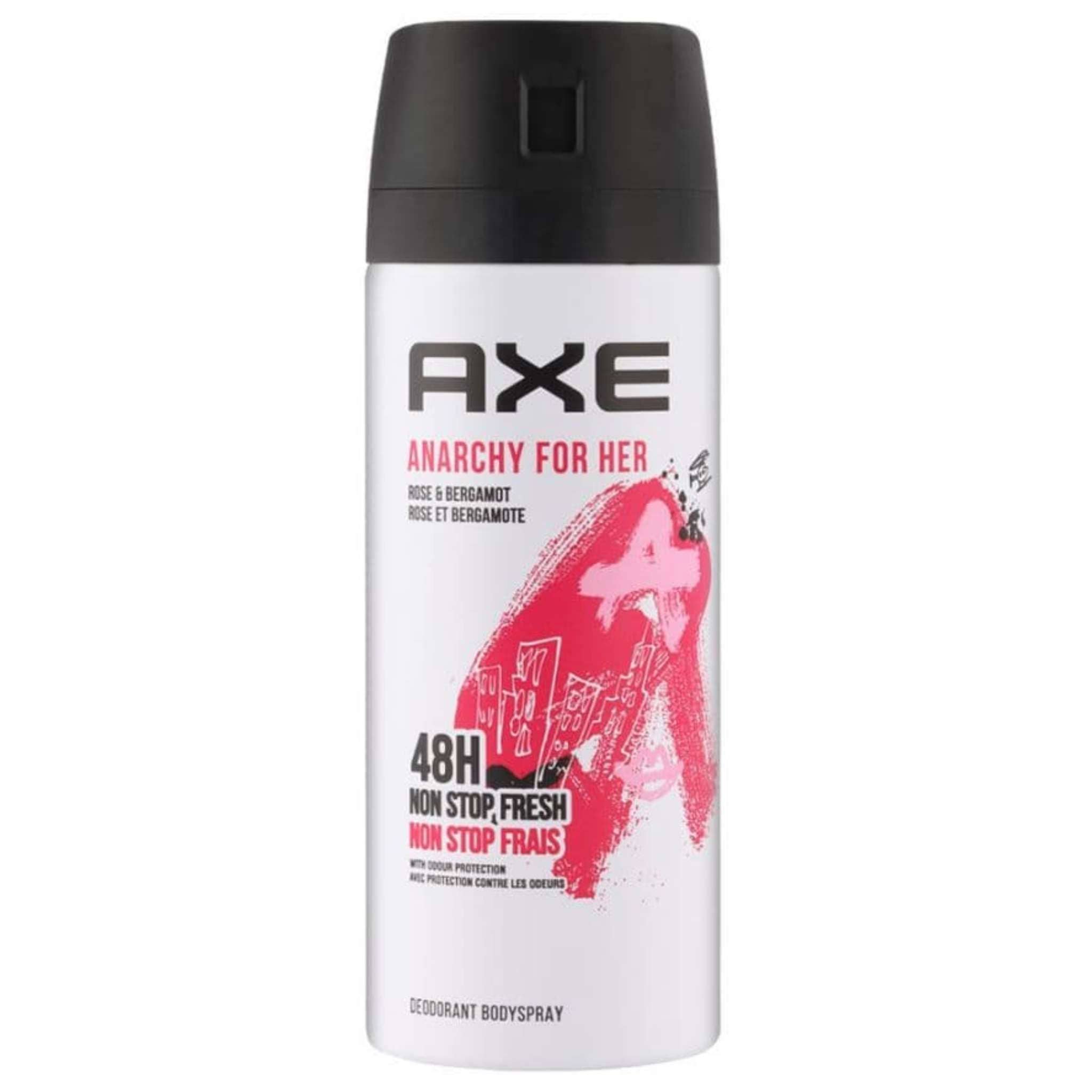 Bam Deals - Wholesale Deodorant - Women's - Axe Anarchy For Her Deodorant Body Spray For Women, Rose Bergamot Scent, 5 fl oz0