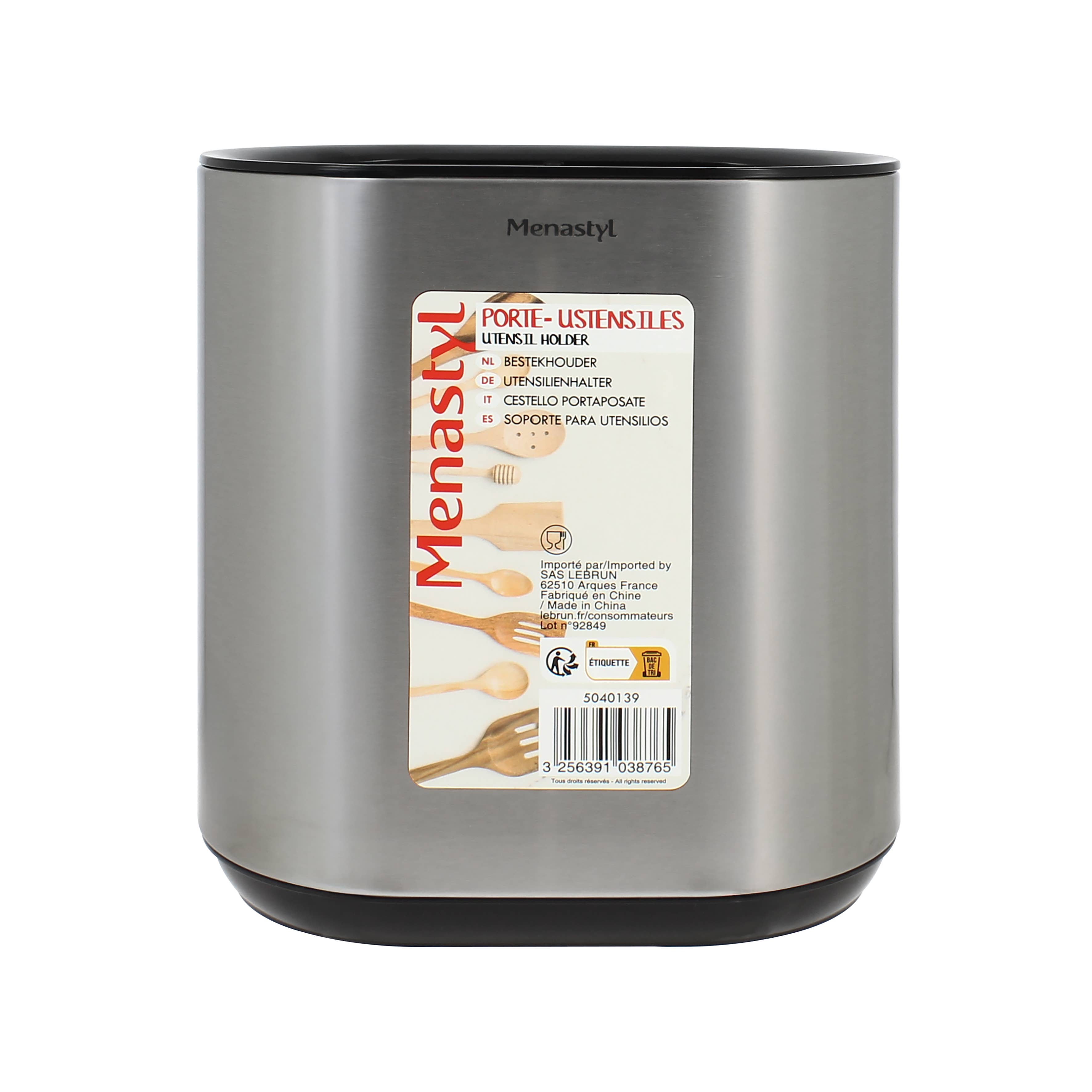 Menastyl - Wholesale Kitchen Storage/Organizer - Stainless steel and plastic utensil holder2