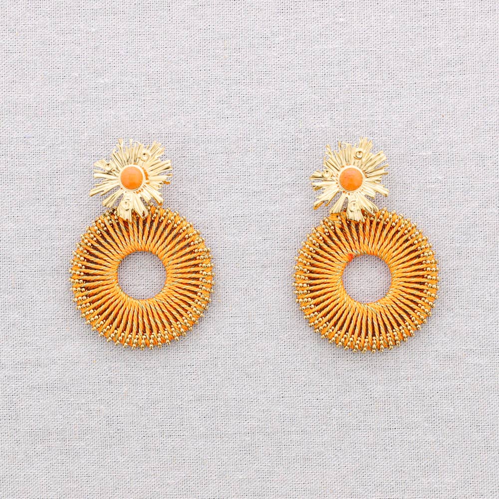 Sonata - Vente Bijoux à boutons pression - Boucles d’oreilles en acier avec cordon en forme de donut5