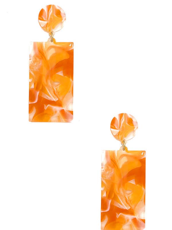 Rektangel acetat Drop Örhänge för wholesale av Andrea Bijoux