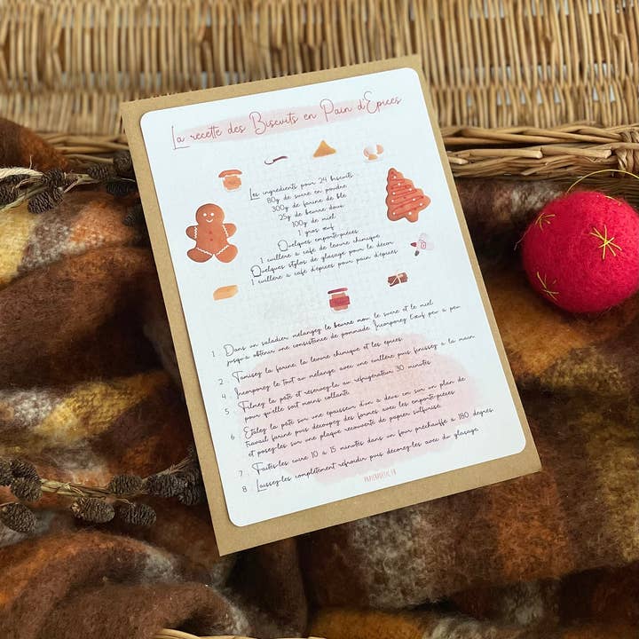 Papier Poetic - Wholesale Recipe Card - Large card / Recipe Card "Gingerbread Cookies"2