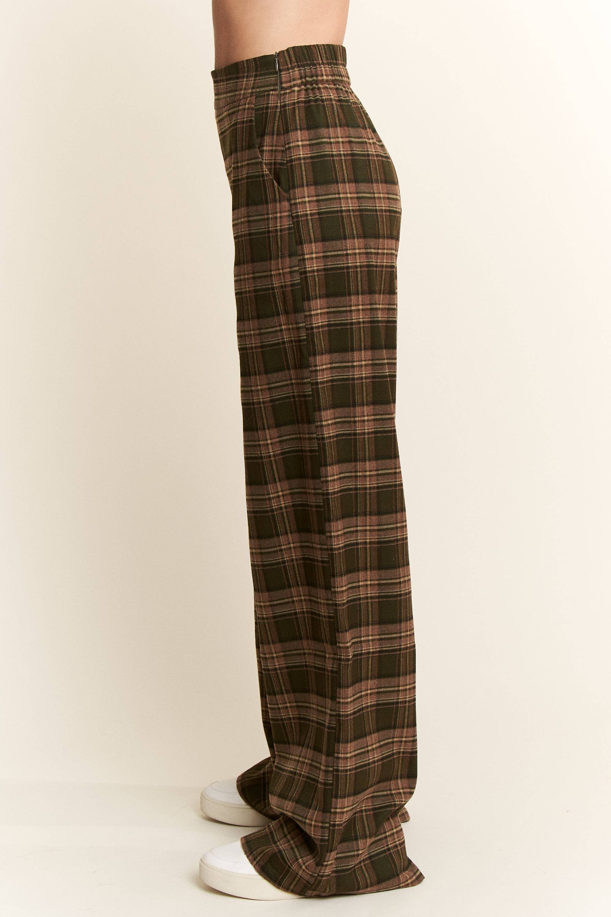 JADE BY JANE - Wholesale Pants - Women's - PLUS SIZE PLAID WIDE LEG SOFT DRESS PANTS13