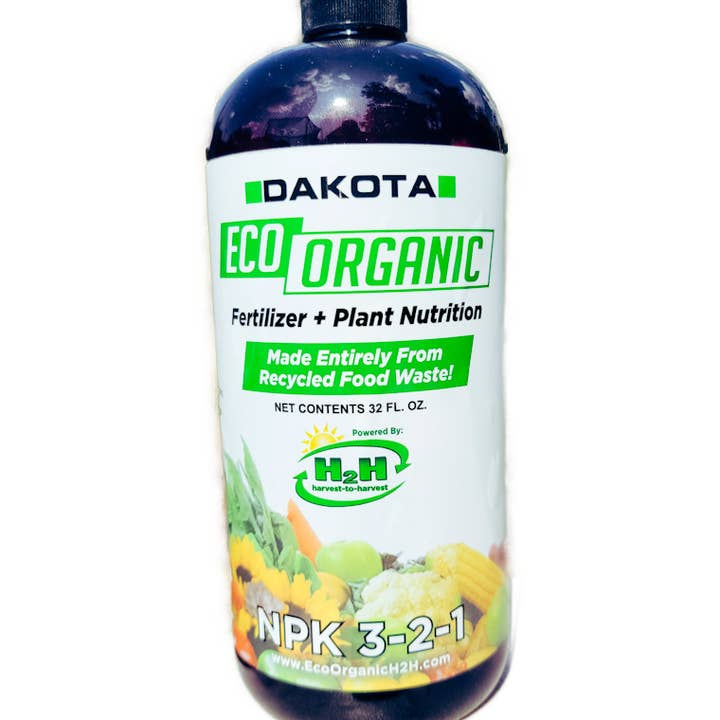 Organic REV - Wholesale Fertilizer - Eco-Organic 3-2-1 – Sustainable Fertilizer & Biostimulant (32oz Bottle)