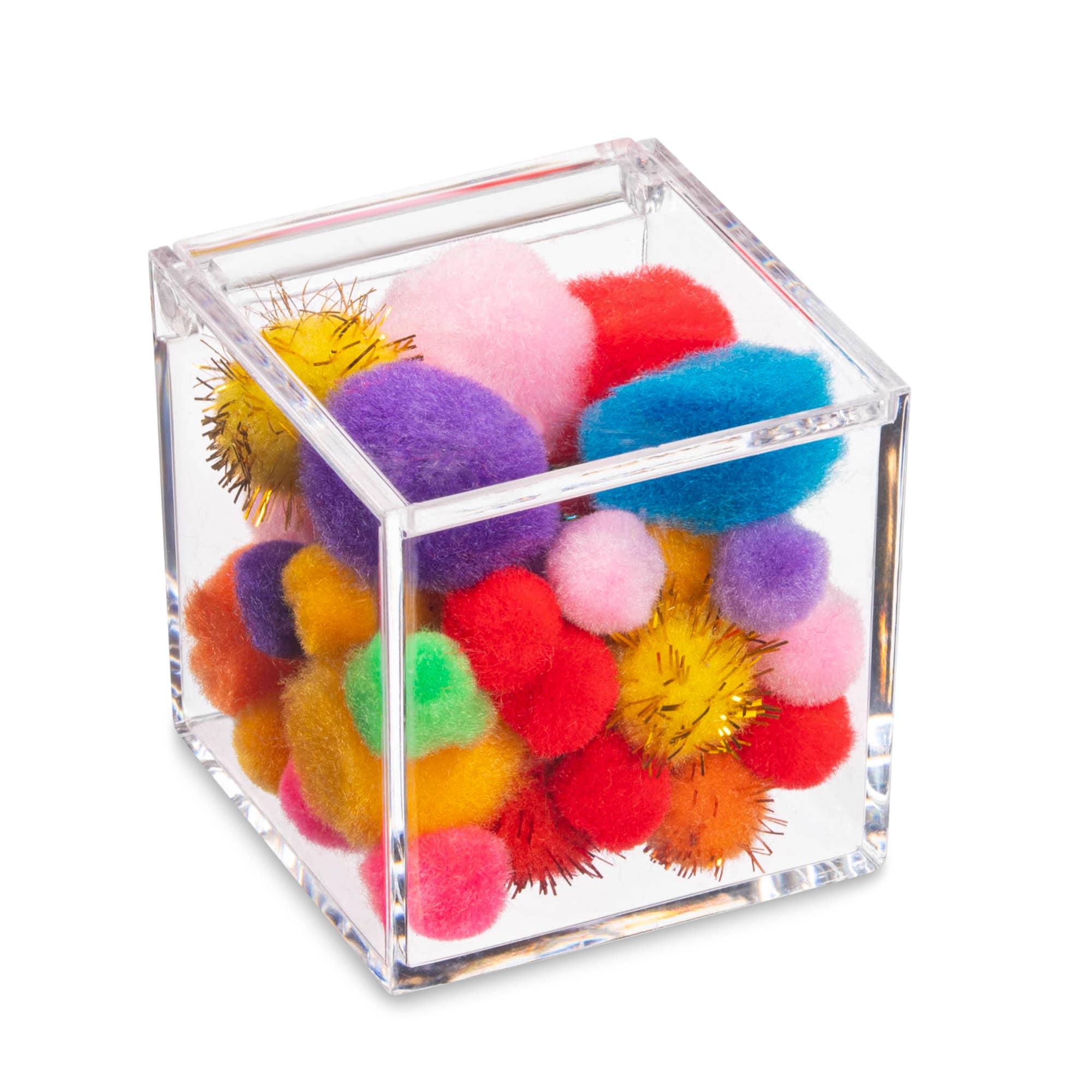 Hammont - Wholesale Gift Box - Clear Acrylic Boxes 6 Pack 2.36''X2.36''X2.36''1