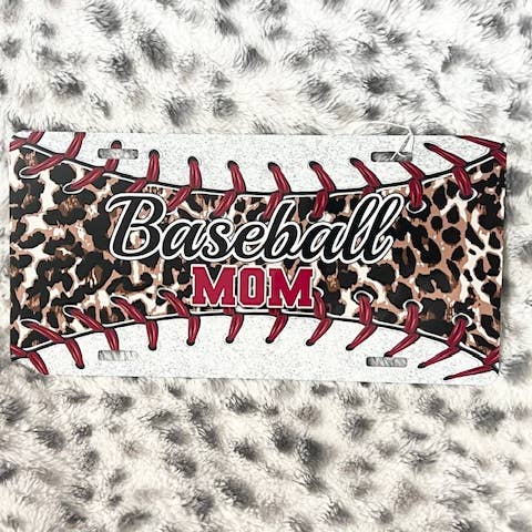 Baseball Mom Car Tag for wholesale by Luna Girl Boutique