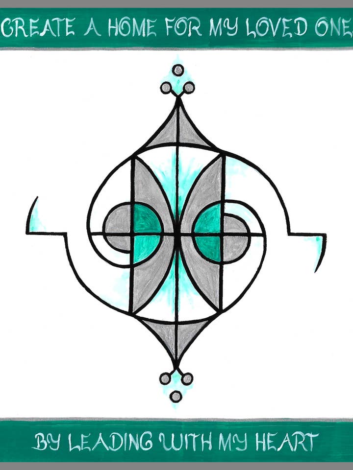 Cancer Zodiac Sigil 8" x 8" Witchy Art Print for wholesale by Fendywitch Designs